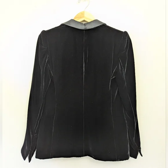Giorgio Armani‎ Black Velvet Tuxedo Jacket